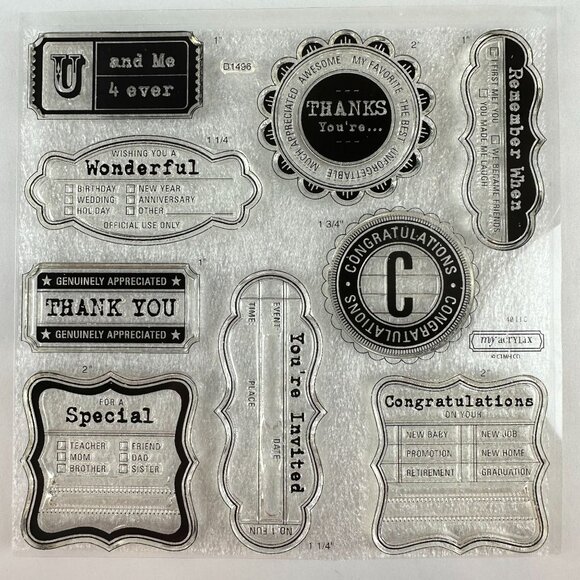 Close To My Heart My Acrylix Frames Tags Borders d1496 - Picture 3 of 3